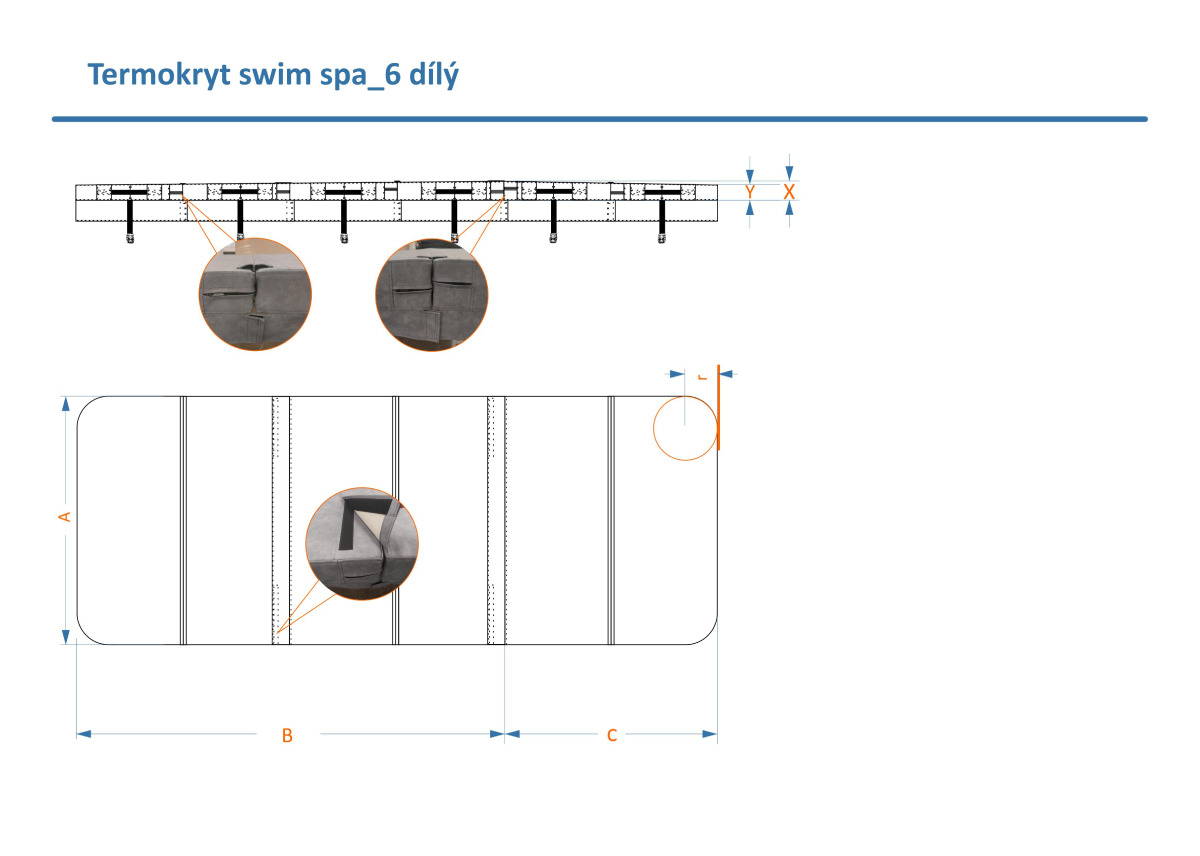 Termokryt swim spa_6 dílý